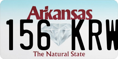 AR license plate 156KRW