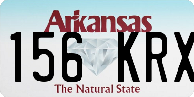 AR license plate 156KRX