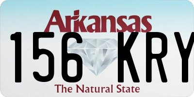 AR license plate 156KRY