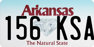 AR license plate 156KSA
