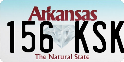 AR license plate 156KSK