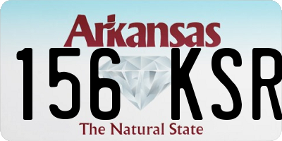 AR license plate 156KSR