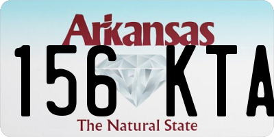 AR license plate 156KTA