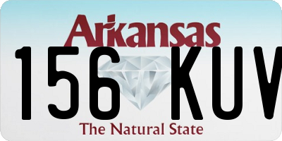 AR license plate 156KUV
