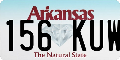 AR license plate 156KUW