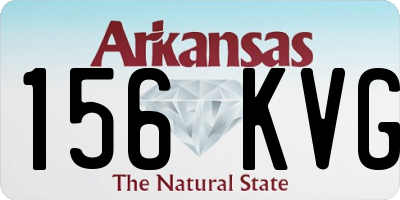 AR license plate 156KVG