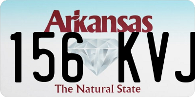 AR license plate 156KVJ