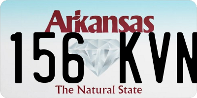 AR license plate 156KVN