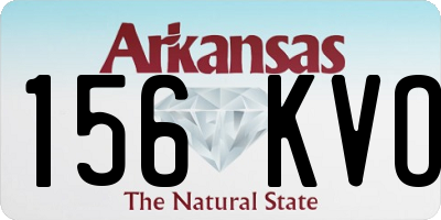 AR license plate 156KVO