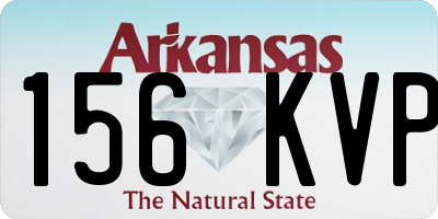 AR license plate 156KVP