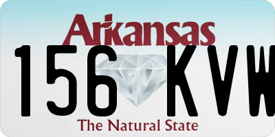 AR license plate 156KVW