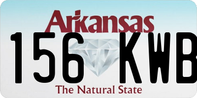 AR license plate 156KWB