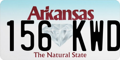 AR license plate 156KWD