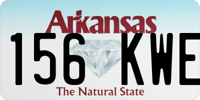 AR license plate 156KWE