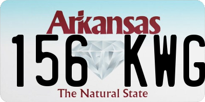 AR license plate 156KWG
