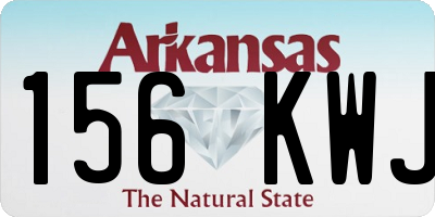 AR license plate 156KWJ