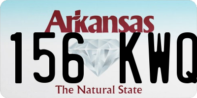 AR license plate 156KWQ