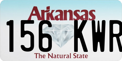 AR license plate 156KWR