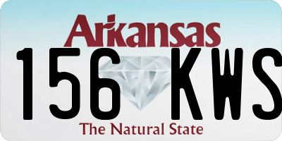 AR license plate 156KWS