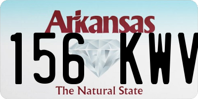 AR license plate 156KWV