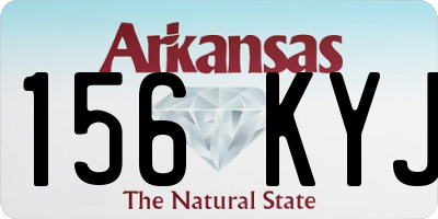 AR license plate 156KYJ
