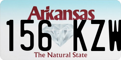AR license plate 156KZW