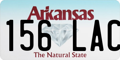 AR license plate 156LAC