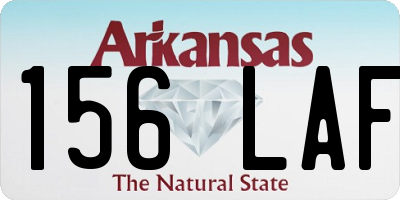 AR license plate 156LAF