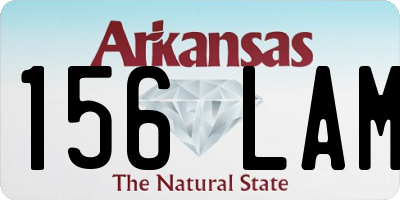 AR license plate 156LAM