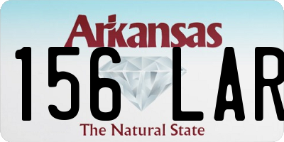 AR license plate 156LAR