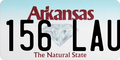 AR license plate 156LAU