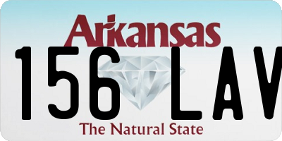 AR license plate 156LAV
