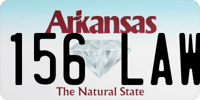 AR license plate 156LAW