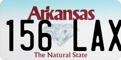 AR license plate 156LAX