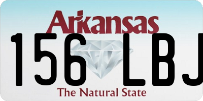 AR license plate 156LBJ