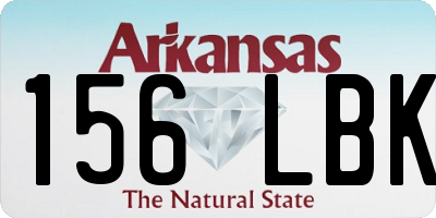 AR license plate 156LBK