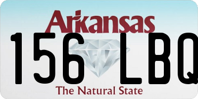 AR license plate 156LBQ