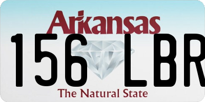AR license plate 156LBR