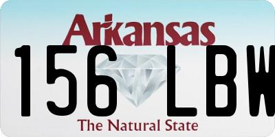 AR license plate 156LBW