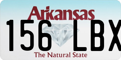 AR license plate 156LBX