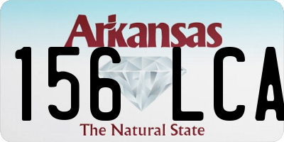 AR license plate 156LCA