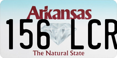 AR license plate 156LCR