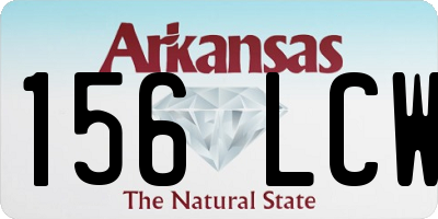 AR license plate 156LCW