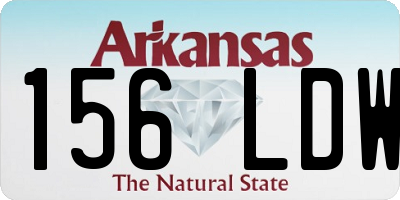 AR license plate 156LDW
