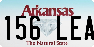 AR license plate 156LEA