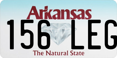 AR license plate 156LEG