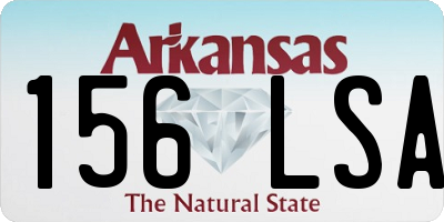 AR license plate 156LSA