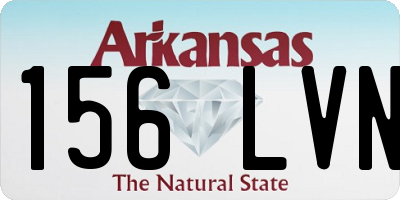 AR license plate 156LVN