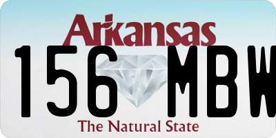 AR license plate 156MBW