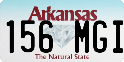 AR license plate 156MGI